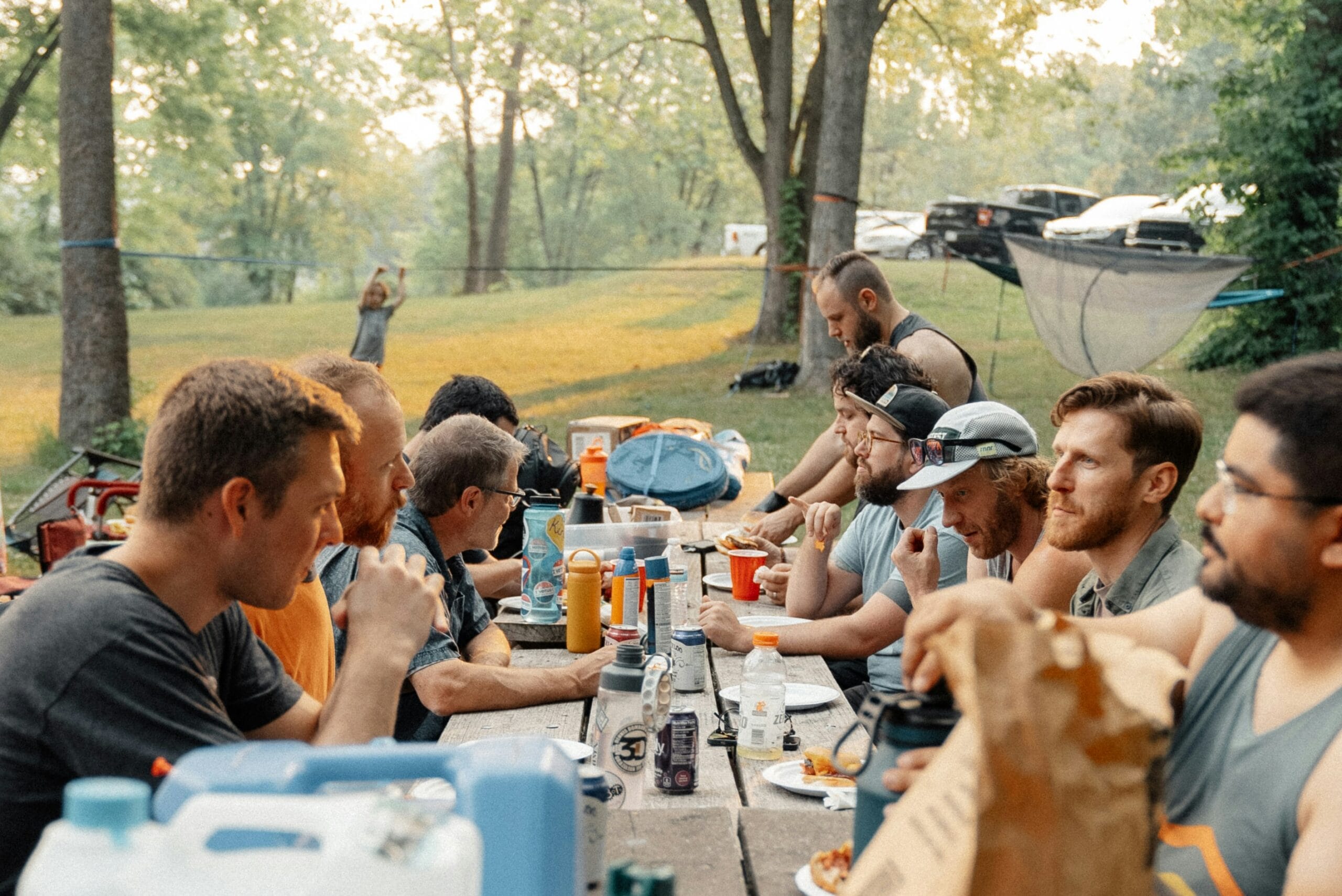 Group event at an outdoor shooting range